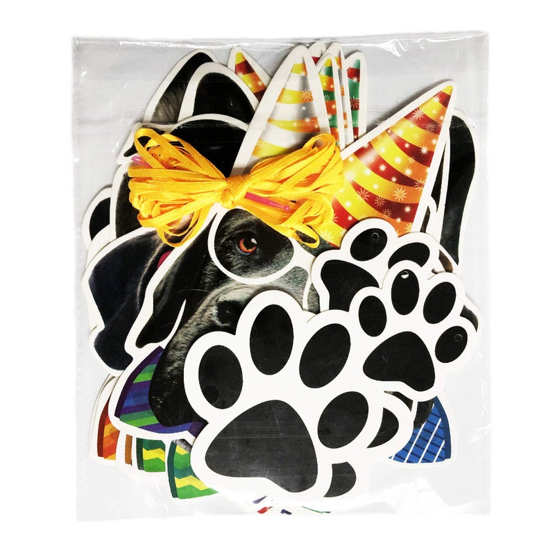 TSJ Dog Birthday Banner, Dog Theme Party Bunting Decoration Puppy Party Supplies for Birthday Party Baby Shower - Image 4